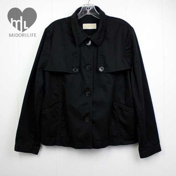 MICHAEL MICHAEL KORS Cropped Coat Button-down Jacket - Picture 6 of 6